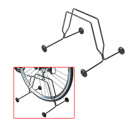 BS50R: Cavalletto - Bicycle Rack With Wheels