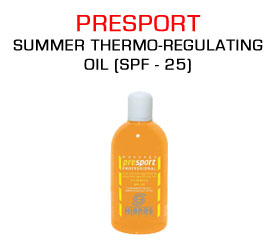Presport Summer Thermo-Regulating Oil And Cream (SPF - 25)
