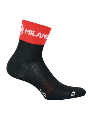 Black/Red Asfalto Socks
