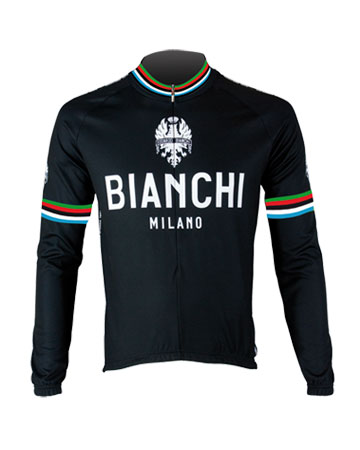 Black Polkadot Leggenda1 Long Sleeve Jersey