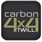 4x4 Twill Carbon