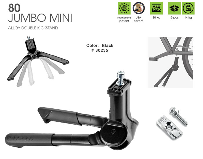 Art. 80 - Alloy Double Leg KickStand “JUMBO EVO”